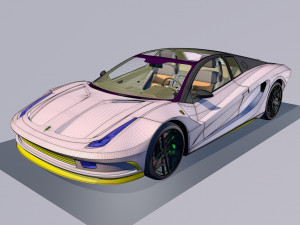 Concept car - design concept 3D मॉडल