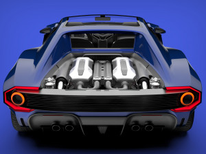 Concept car - design concept 3D मॉडल