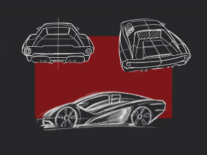 Concept car - design concept 3D मॉडल