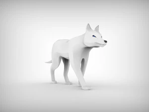 3d wolf sculpture 3D Model