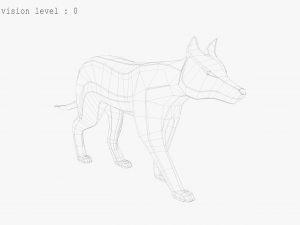3d wolf sculpture 3D 모델