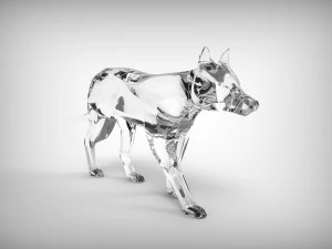 3d wolf sculpture 3D Model
