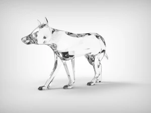 3d wolf sculpture 3D Model