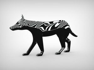 3d wolf sculpture 3D 모델