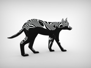 3d wolf sculpture 3D 모델