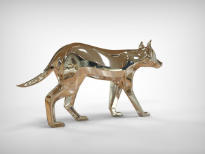 3d wolf sculpture 3D 모델