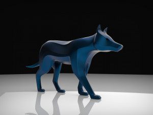 3d wolf sculpture 3D 모델