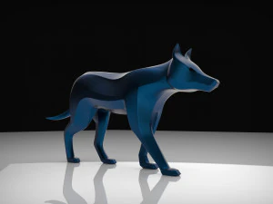3d wolf sculpture 3D Model