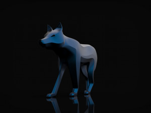 3d wolf sculpture 3D 모델