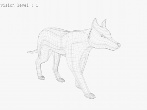 3d wolf sculpture 3D 모델