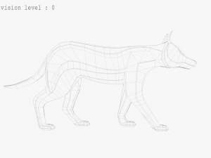 3d wolf sculpture 3D 모델