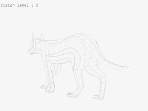3d wolf sculpture 3D 모델