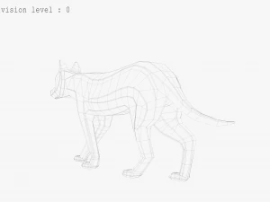 3d wolf sculpture 3D Model