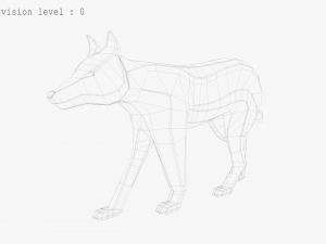 3d wolf sculpture 3D 모델