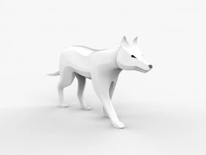 3d wolf sculpture 3D Model
