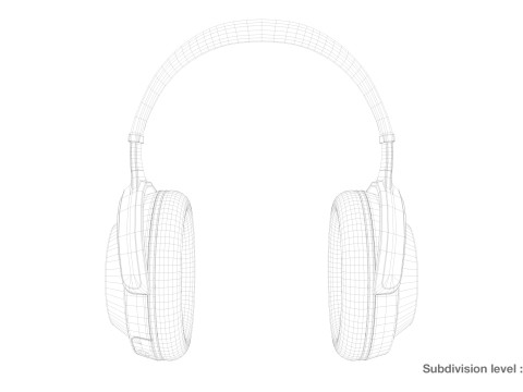 3d headphones design 3D Модель