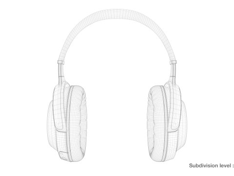 3d headphones design 3D Модель