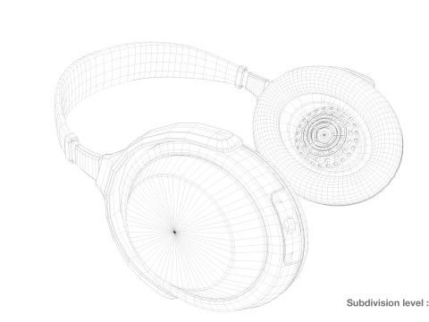 3d headphones design 3D Модель