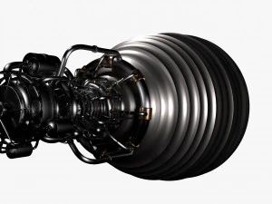 motore a razzo Modello 3D