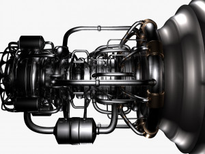 rocket engine Modèle 3D
