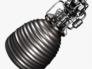 motore a razzo Modello 3D