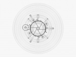 motore a razzo Modello 3D