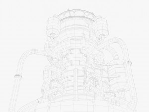 rocket engine Modèle 3D