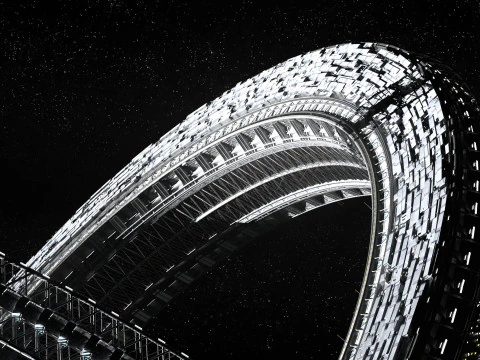 Космическая станция 3D Модель