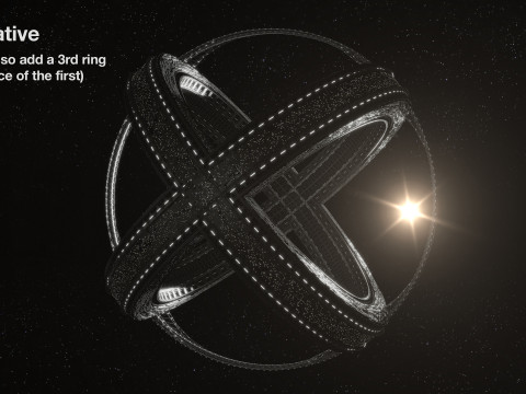 Space station Modèle 3D