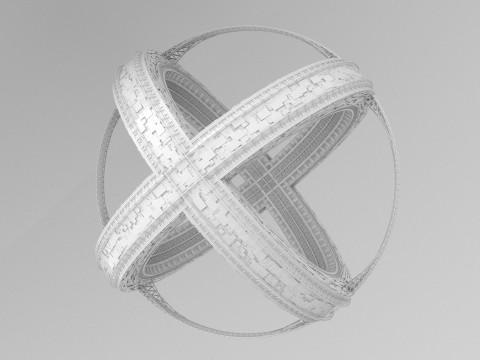 Space station Modèle 3D