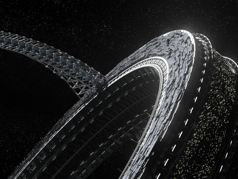 Space station Modèle 3D