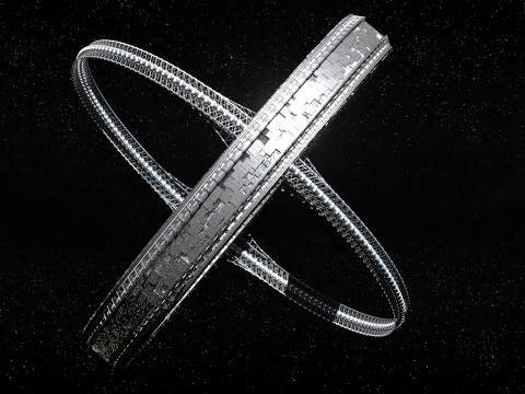 Space station Modèle 3D