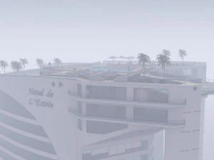 Hotel 3D - tetto - interno Modello 3D