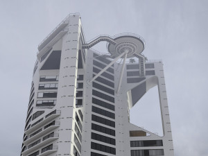 3d hotel - rooftop - inside 3D Model