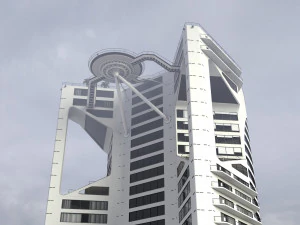 Hotel 3D - tetto - interno Modello 3D