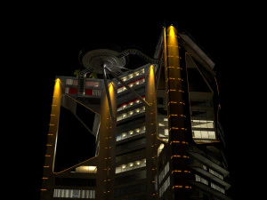 Hotel 3D - tetto - interno Modello 3D