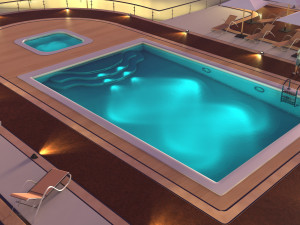 3d hotel - rooftop - inside 3D Model