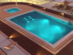 Hotel 3D - tetto - interno Modello 3D