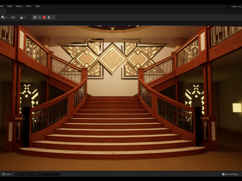 3d hotel - rooftop - inside 3D Model