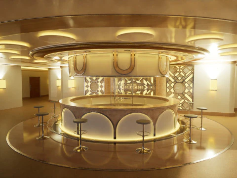 Hotel 3D - tetto - interno Modello 3D