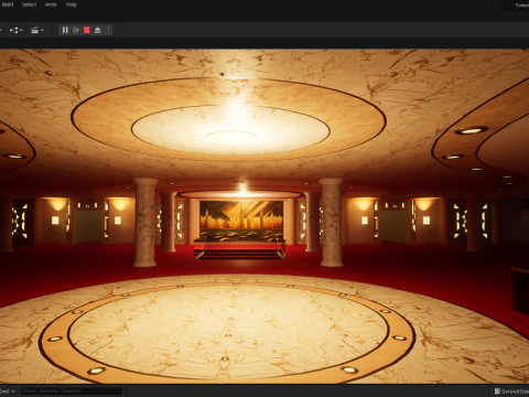 Hotel 3D - tetto - interno Modello 3D