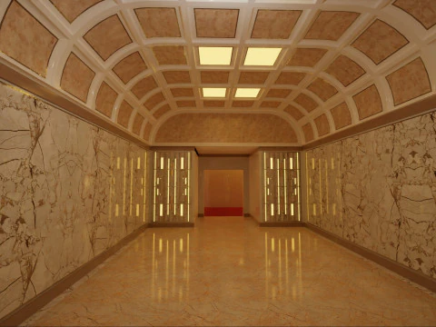 Hotel 3D - tetto - interno Modello 3D