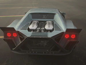 Cyberpunk car concept 3D Model