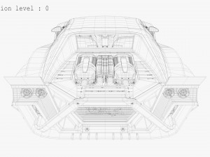 Cyberpunk car concept 3D 模型