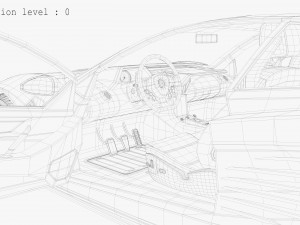 Cyberpunk car concept 3D 模型