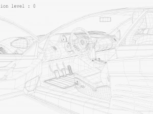 Cyberpunk car concept 3D Model