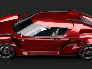 Concept car and chassis 3Dモデル