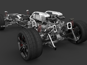 Concept car and chassis 3Dモデル