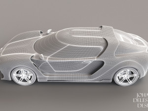 Concept car and chassis 3Dモデル