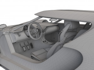 Concept car and chassis 3Dモデル